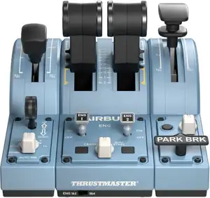 Thrustmaster TCA Quadrant Add-On Airbus Edition Steuermodule fĂĽr Luftbremsen und Flaps, fĂĽr TCA Quadrant