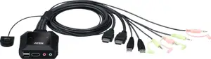 ATEN 2-port USB 4K HDMI KVM Switch sa kablovima (CS22H)