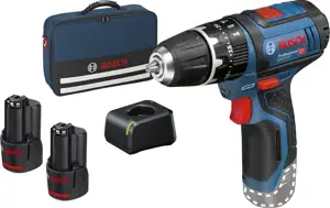 Bosch Professional GSB 12V-15 Vorteils-Set mit 2 Akkus und LadegerĂ¤t