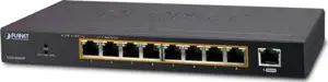 Planet 8-Port Gigabit HP 802.3at PoE 1-Port Gigabit Desktop Switch