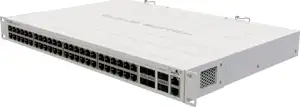 MikroTik ( CRS354-48G-4S 2Q RM) Cloud Router Switch with 48 x 1GbE RJ45 ports 4 x 10G SFP 2 x 40G QSFP ports ROS LVL5