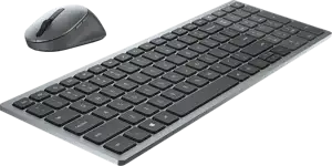 Dell Wireless Keyboard and Mouse KM7120W, Black, HR (QWERTZ)