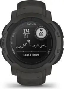 Pametni sat GARMIN Instinct 2, HR, GPS, multisport, crno/sivi