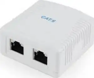 Gembird CAT6 FTP 2-port surface mount box