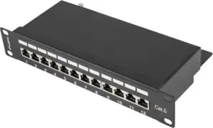 Lanberg Cat6 Shielded 12-Port Patch Panel 10