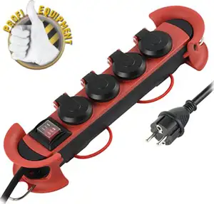 Transmedia 4-way power strip, 5m, outdoor