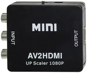 Transmedia AV to HDMI converter, with upscaler