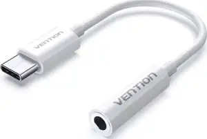 Vention USB-C Male to 3.5MM Earphone Jack Adapter 0.1M White