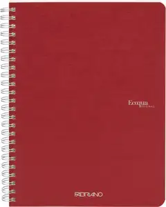 Bilježnica Fabriano Ecoqua original A5 90g 70L spiralna kocke cherry 19148103