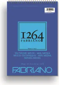Blok Fabriano 1264 mix media 21x29,7 (A4) 300g 30L spiralni top side 19100643