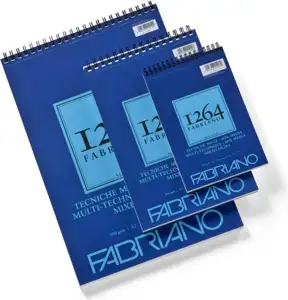 Blok Fabriano 1264 mix media 29,7x42 (A3) 300g 30L spiralni top side 19100644