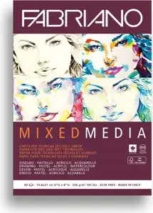 Blok Fabriano mixed media 14,8x21,0 250g 19100502