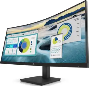 86,36cm/34'' (3440x1440) HP P34hc G4 Curved 21:9 5ms 60Hz HDMI DisplayPort USB-C VESA Speaker WQHD Black