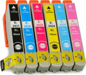Epson 24XL Multipack - 6-pack - XL - black, yellow, cyan, magenta, light magenta, light cyan - original - ink cartridge