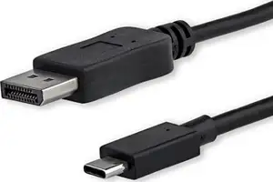 6ft (2m) USB C to DisplayPort 1.2 Cable 4K 60Hz - Reversible DP to USB-C / USB-C to DP Video Adapter Monitor Cable HBR2/HDR - USB / DisplayPort cable - 2 m