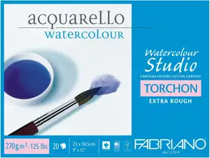 Blok Fabriano watercolor 23x30,5 270g 20L 19100276