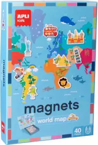 Društvena igra Apli magnets karta svijeta 16494