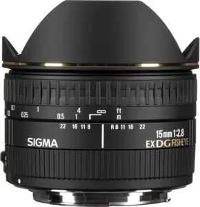 AF 15MM F/2.8 EX DG Fisheye Diagonal F/Canon