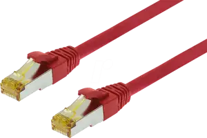 Patchkabel CAT6a RJ45 S/FTP 0,5m Red