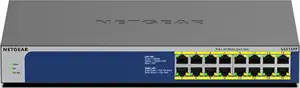Netgear GS516PP-100EUS Gigabit Ethernet Switch 16x GB-LAN, PoE+, unmanaged