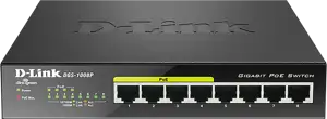 Switch 8-portni gigabitni D-Link DGS-1008P