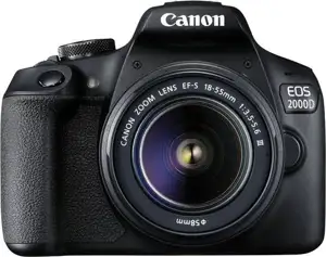 Canon EOS 2000D + obiektyw EF-S 18-55 IS II + VUK (torba SB130 + karta 16GB)