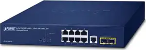 Planet 8-Port 10 100 1000T 2-Port 100 1000X SFP Managed Switch