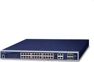 Planet GS-4210-24PL4C 24P Gigabit HP POE 4 Gig TP SFP Mngd Switch (440W)