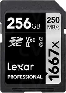 Lexar SDXC 256GB Professional 1667x UHS-II U3