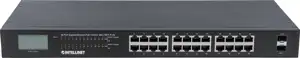 Intellinet 561242 Switch GIGABIT 24x RJ45 PoE+ 370W, 2x SFP, wyświetlacz LCD