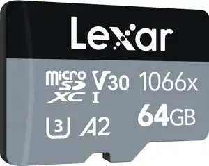 Lexar 64GB microSDXC High-Performance 1066x UHS-I C10 A2 V30 U3