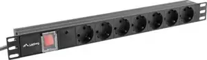 Lanberg PDU power strip, 7 slots, 2.0m