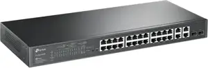 TP-Link JetStream 24-Port PoE+ Smart preklopnik (Switch), 24×10/100M, 2×G-LAN, 2×G SFP, 250W, 1U 19