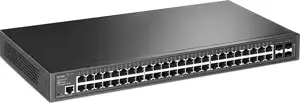 TP-Link T2600G-52TS JetStream 48-port Gigabit L2 upravljiv preklopnik (Switch), 48×10/100/1000M RJ45 ports, 4×SFP Gigabit, 1U 19