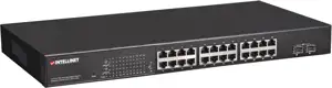 Switch L2 Managed, 24x10/100/1000T PoE Plus (240W) + 2xSFP