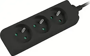 Lanberg 3 sockets PL 1.5m black