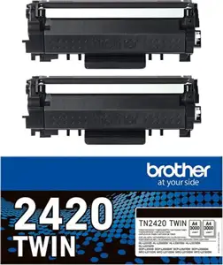 Brother TN2420 TWIN - 2-pack - High Yield - black - original - toner cartridge