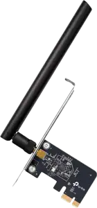 AC600 Dual Band Wi-Fi PCI Express AdapterSPEED: 433 Mbps at 5 GHz + 200 Mbps at 2.4 GHzSPEC: 1× High Gain External Antennas