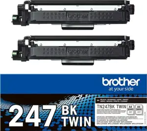 Brother TN247BK TWIN - 2-pack - High Yield - black - original - toner cartridge