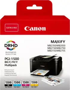 Canon PGI-1500 BK/C/M/Y Multipack - 4-pack - black, yellow, cyan, magenta - original - ink tank