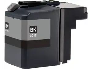 Brother LC12EBK - XL Capacity - black - original - ink cartridge