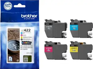 Brother LC422 Value Pack - 4-pack - black, yellow, cyan, magenta - original - ink cartridge