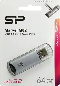 SP USB 3.0 FLASH DRIVE MARVEL M02 64GB SILVER