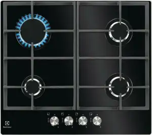 Ugradbena ploča ELECTROLUX KGG6426K, 4 polja, plin, crna