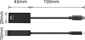 Adapter USB-C to HDMI 4K, black, Ewent EW9823