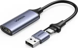 Ugreen USB 1080p HDMI to USB-C/A image capture adapter - box
