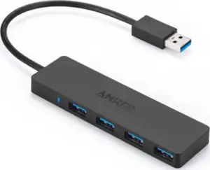 Anker Ultra Slim 4-port USB 3.0 hub black