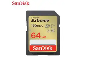 SanDisk SDXC 64GB Extreme UHS-I U3 V30 170/80 MB/s