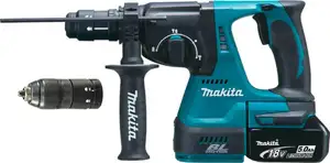 Makita DHR243RTJ Akku-Kombihammer fĂĽr SDS-PLUS 18 V / 5,0 Ah