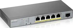 Zyxel GS1350-6HP-EU0101F 5x GB-LAN (PoE+), 1x Gigabit SFP (Uplink)